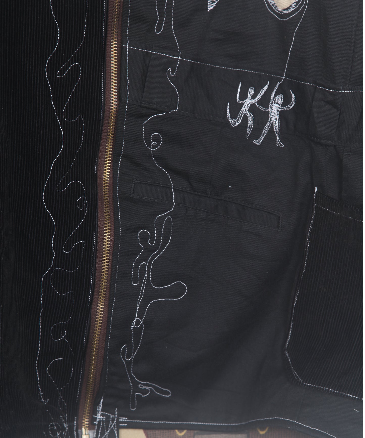 Jacket sustainably reworked from boiler suits (L)