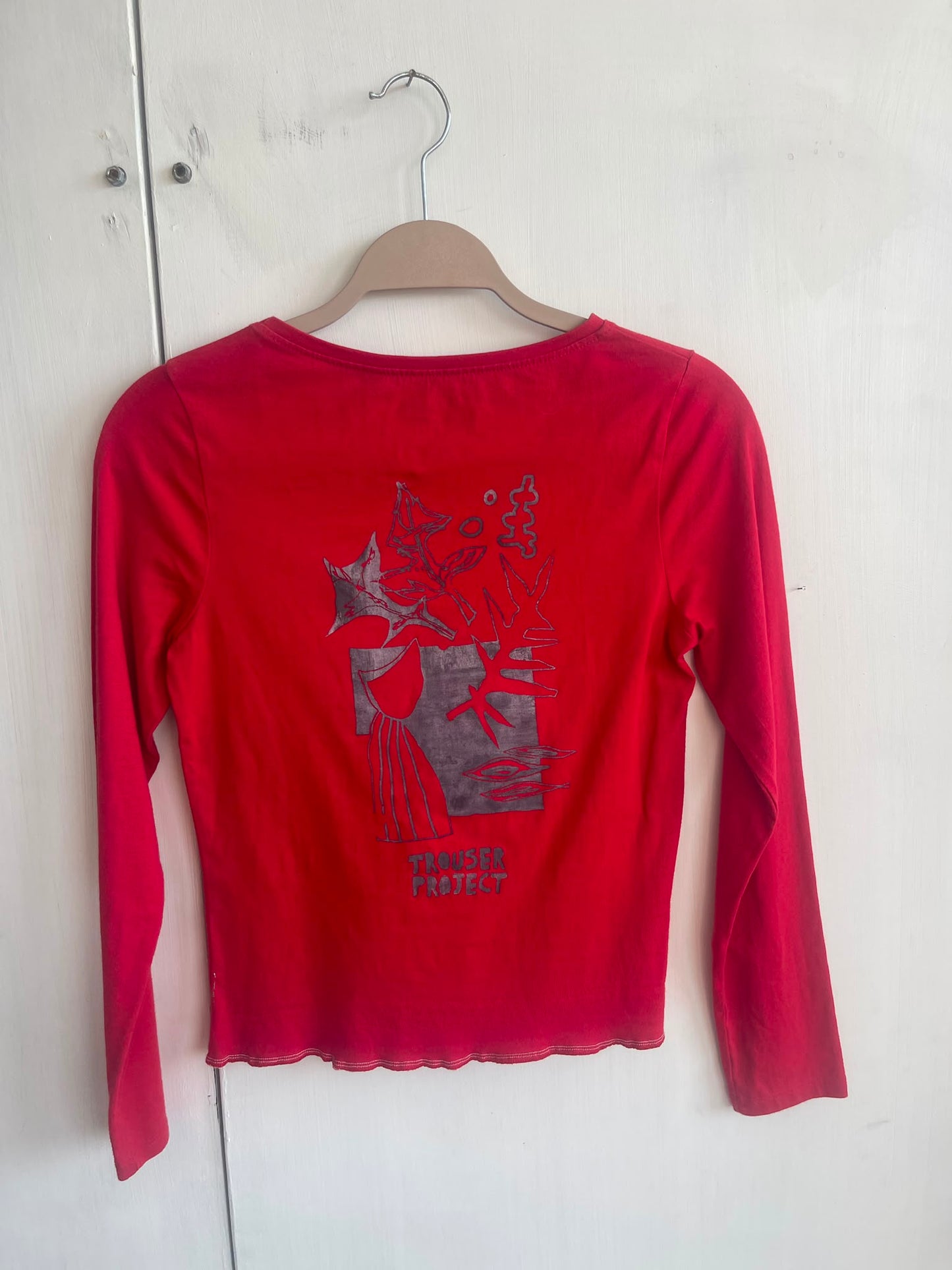 Long Sleeve Screenprint Fitted Tee (UK6/8)