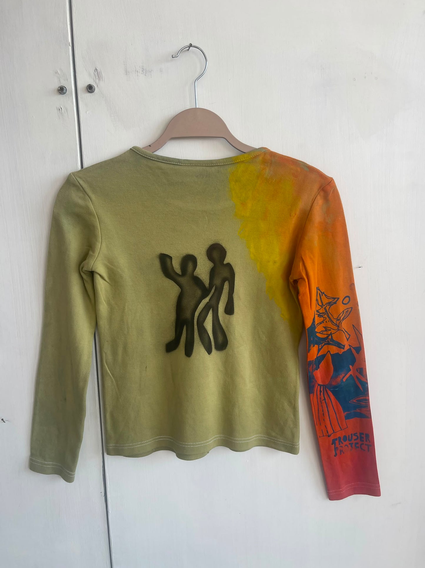 Long Sleeve Screenprint Fitted Tee (UK8/10)