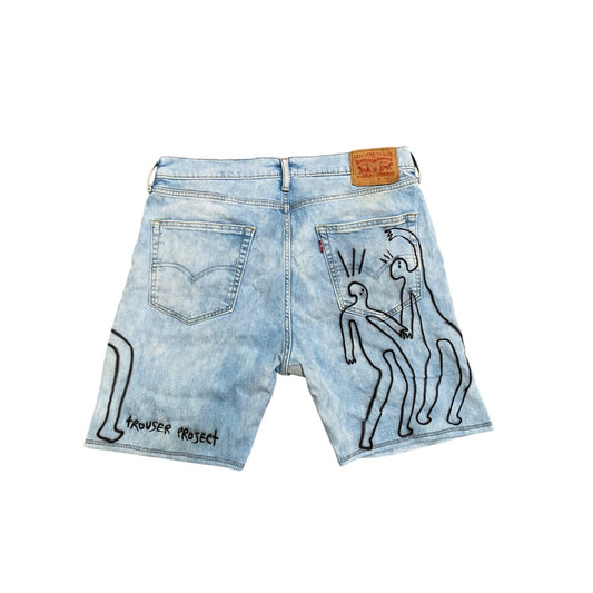 Upcycled Vintage Levi’s Denim Jorts – Reworked (W34")