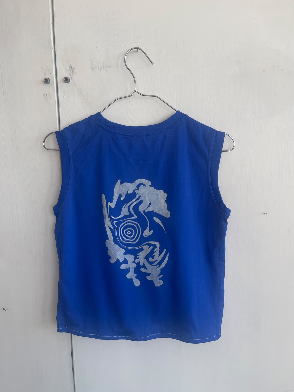 Upcycled Screenprint Nike Sports Vest Top (UK8)