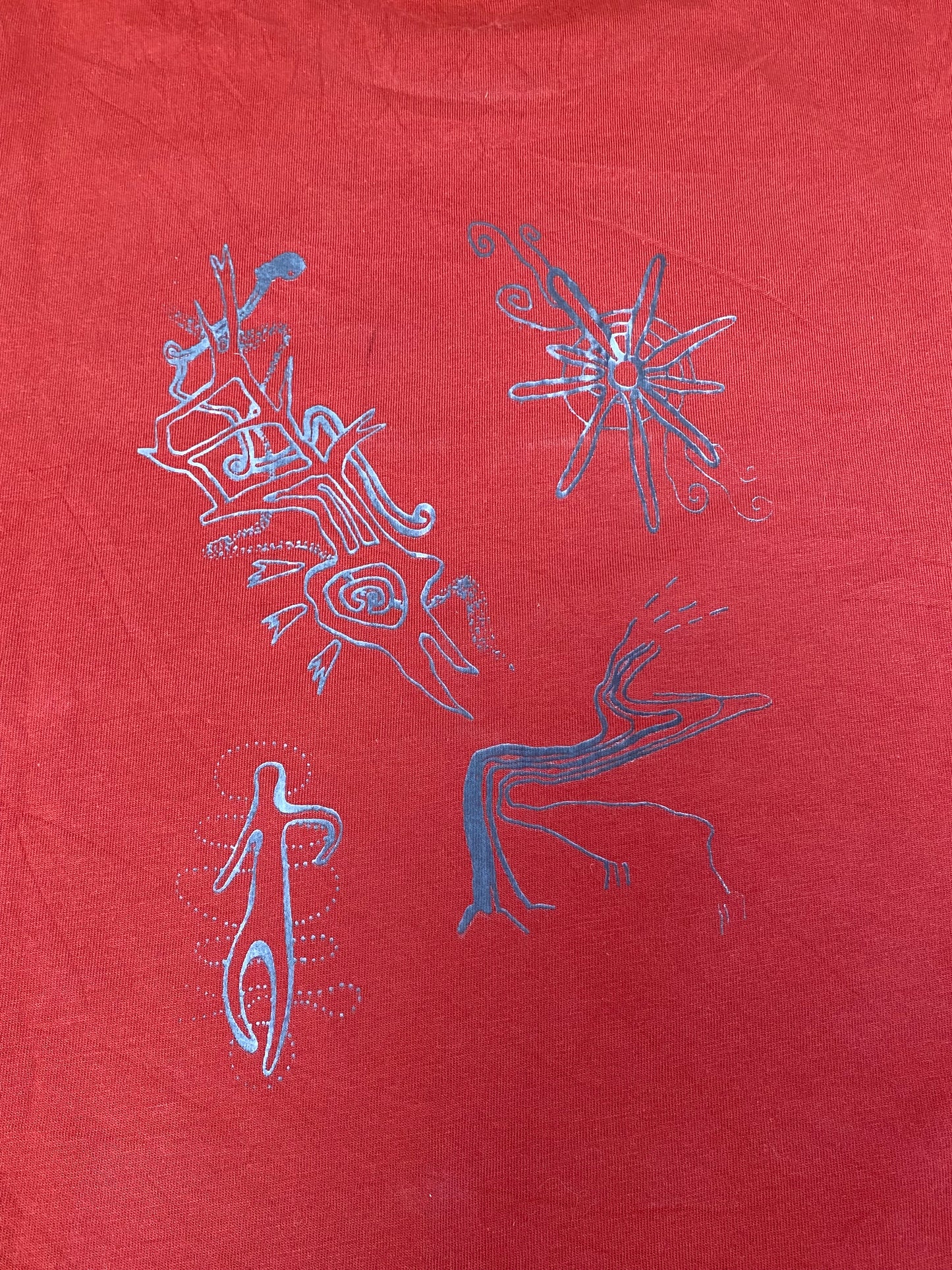 Upcycled Pre-Loved T-Shirt – Hand Screenprinted & 1of1