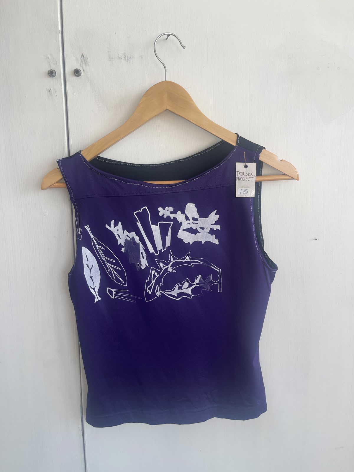 Reworked Screenprint Vest Top (UK10/12)