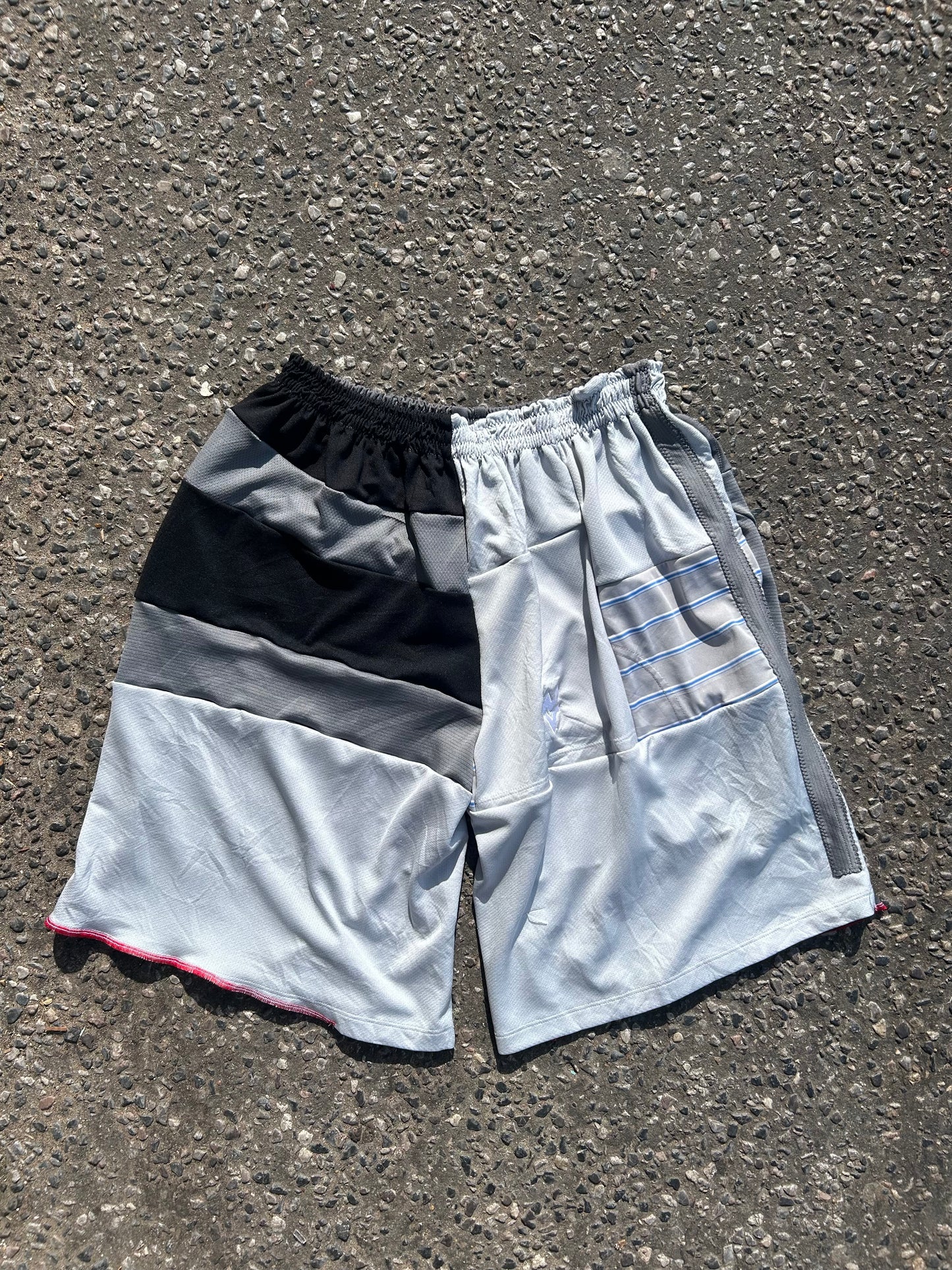 Reworked Patchwork Sports Shorts
