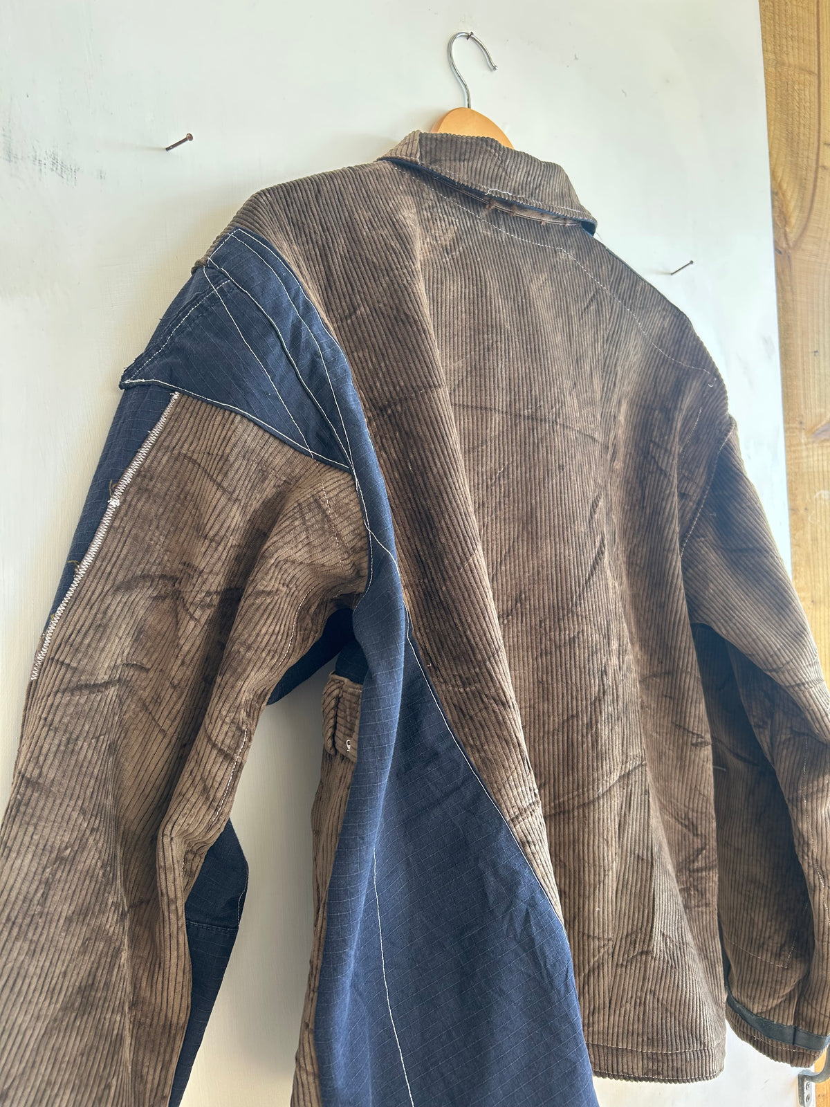 Patchwork Jacket made from Second Hand Trousers (L)
