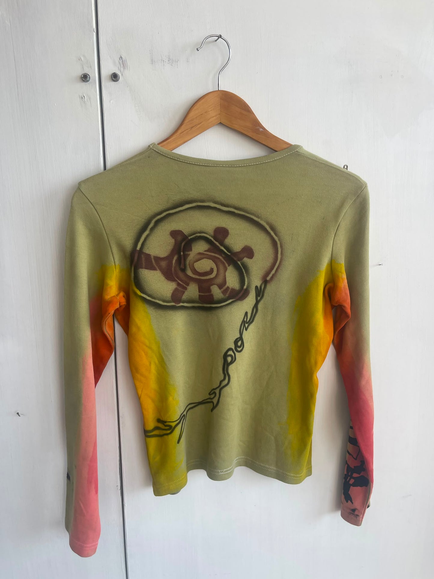 Long Sleeve Screenprint Fitted Tee (UK10/12)