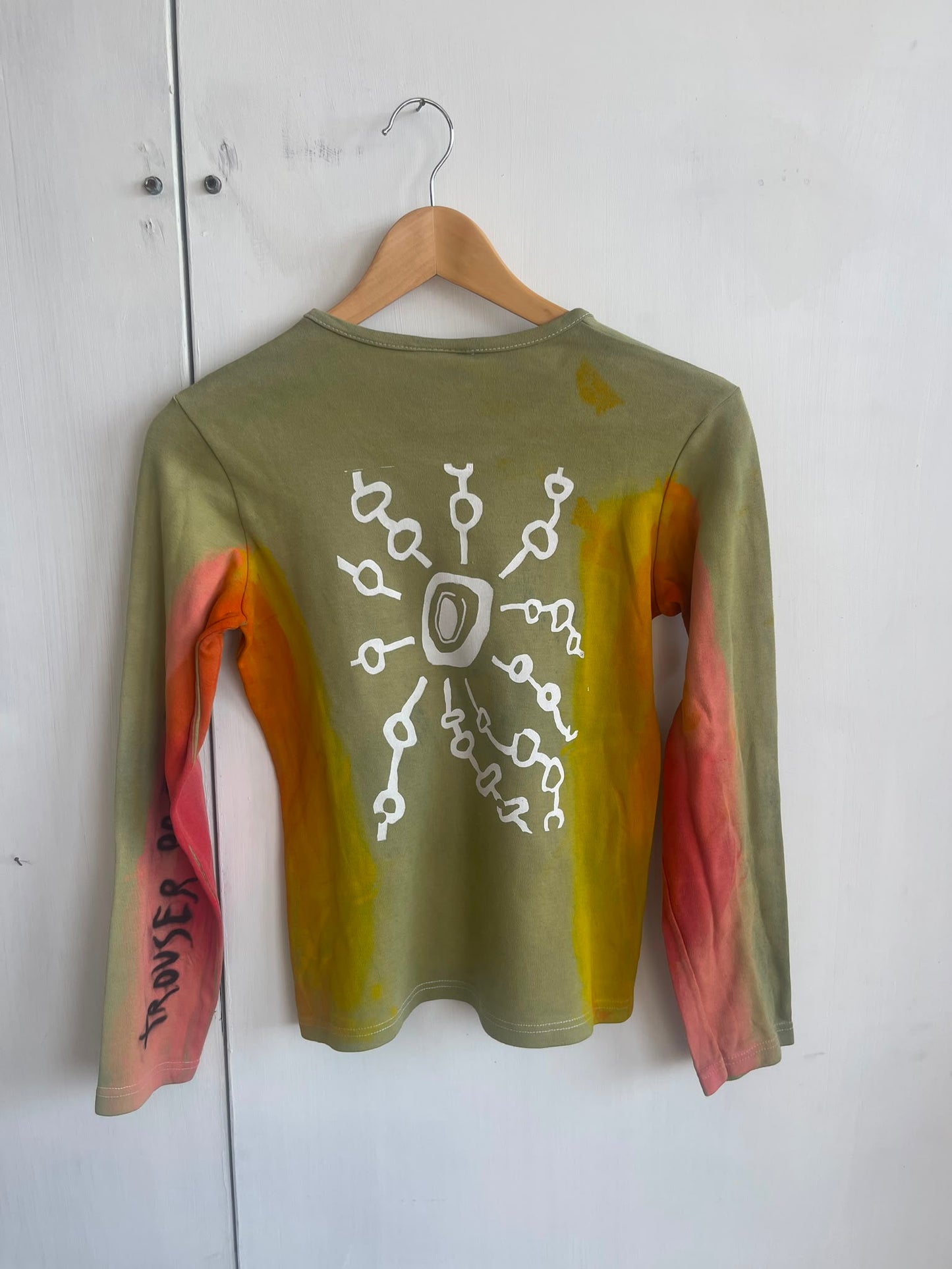 Long Sleeve Screenprint Fitted Tee (UK10/12)
