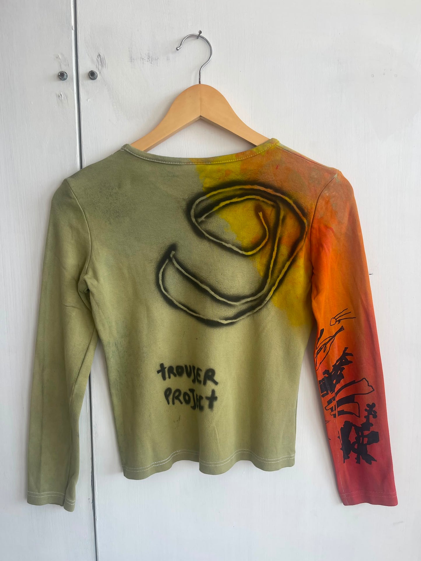 Long Sleeve Screenprint Fitted Tee (UK8/10)