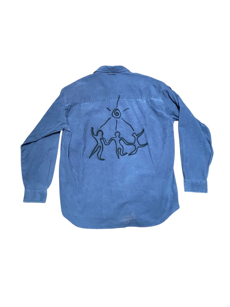 Vintage Blue Shirt – Unisex, Upcycled