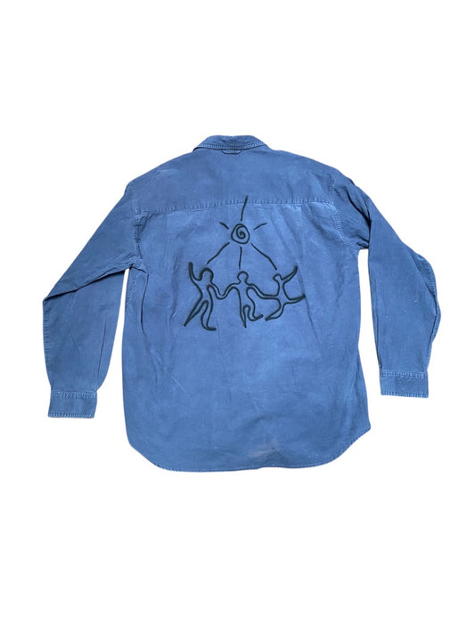 Vintage Blue Shirt – Unisex, Upcycled