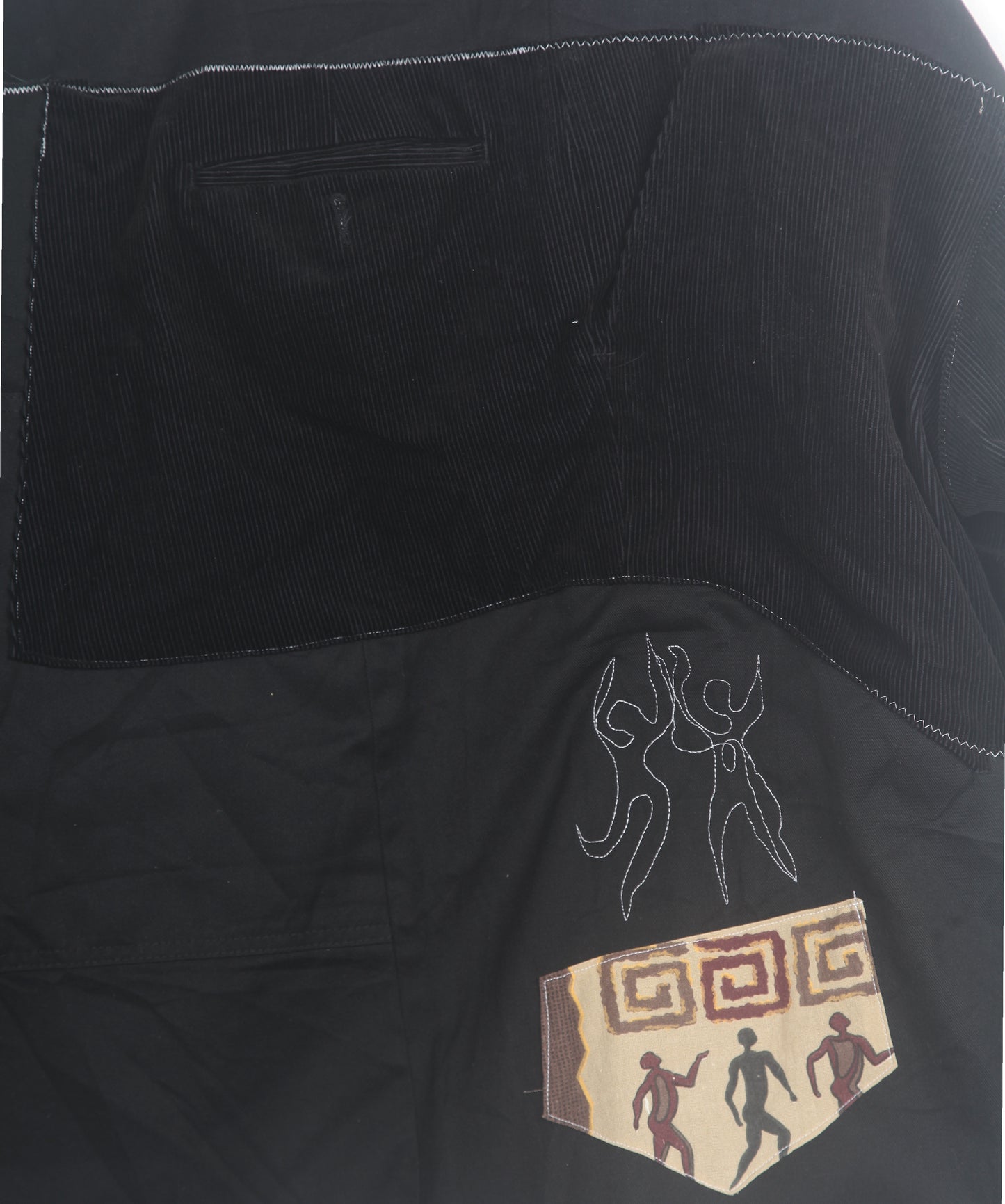 Jacket sustainably reworked from boiler suits (L)