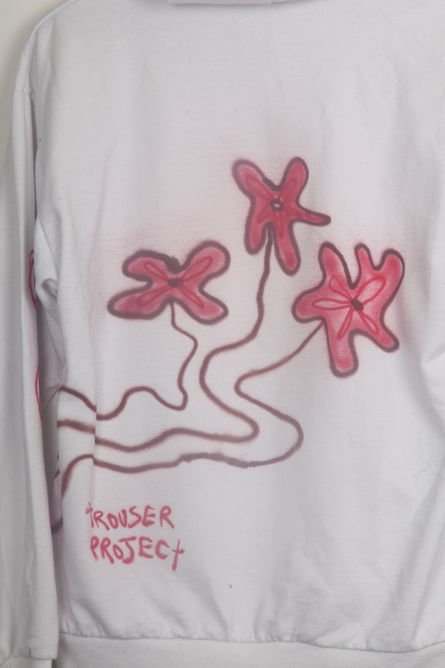Upcycled White Hoodie Airbrush Designs