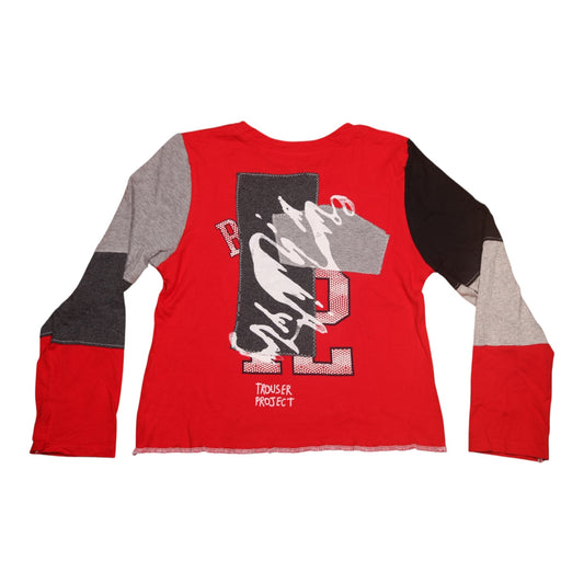 Long Sleeve Screenprint Fitted Tee (UK6/8)