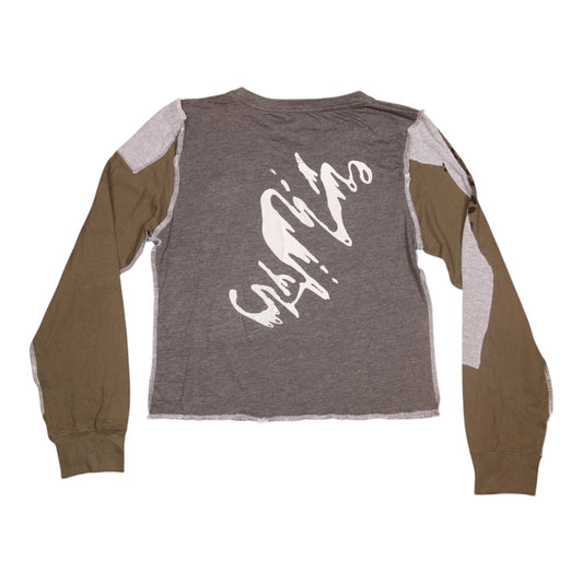 Long Sleeve Screenprint Fitted Tee (UK8/10)