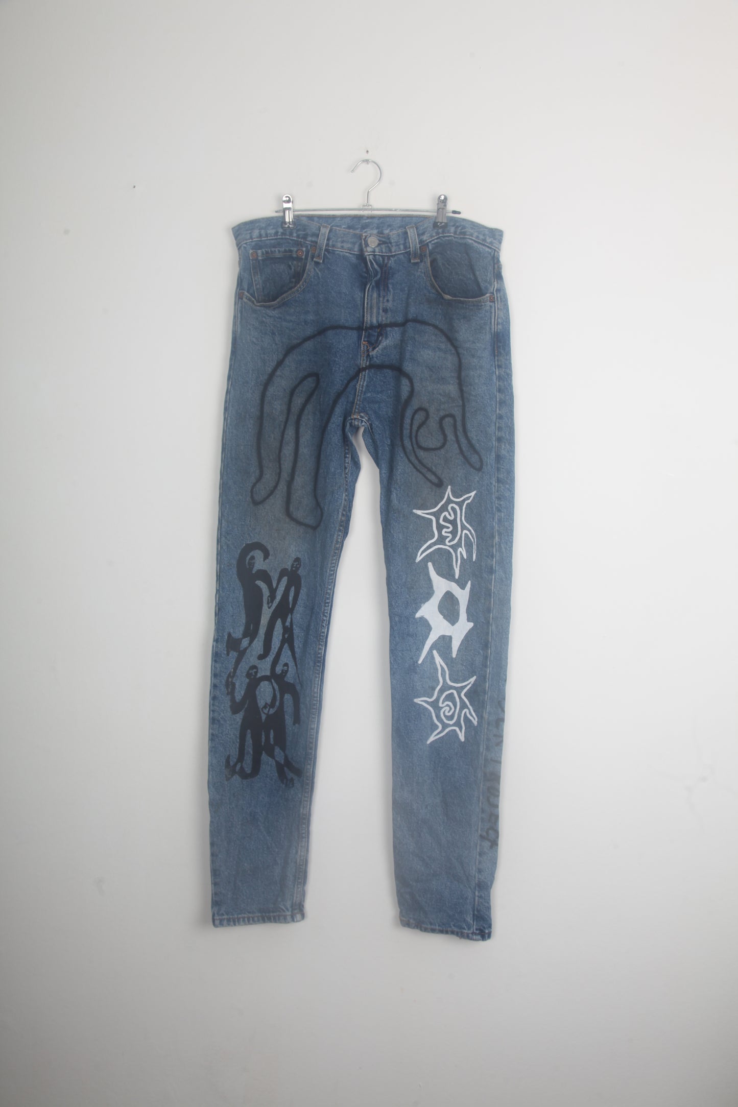 Vintage Hand Printed Levi's Jeans (W32)