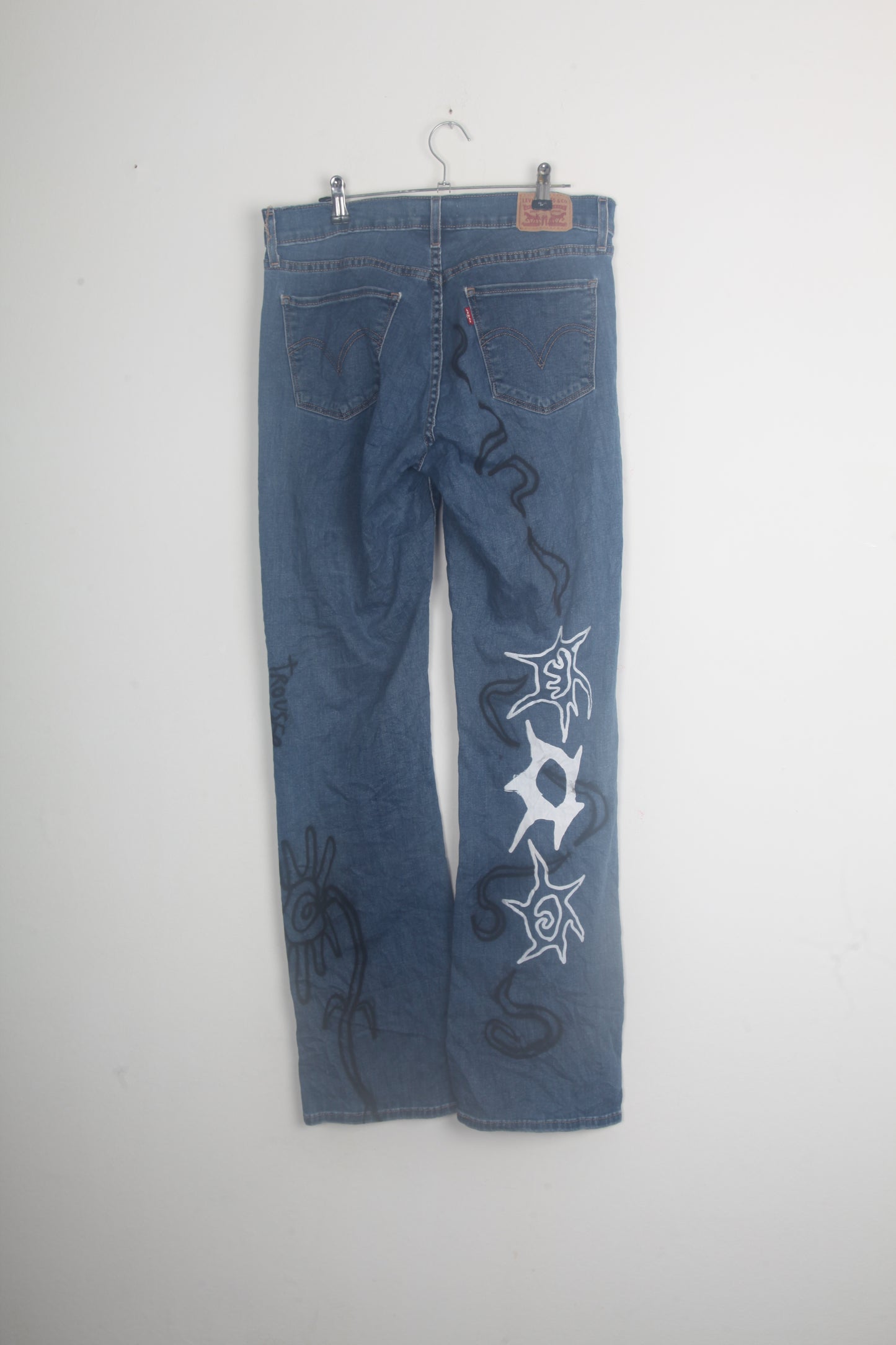 Vintage Bootcut Hand Printed Levi's Jeans (W30)
