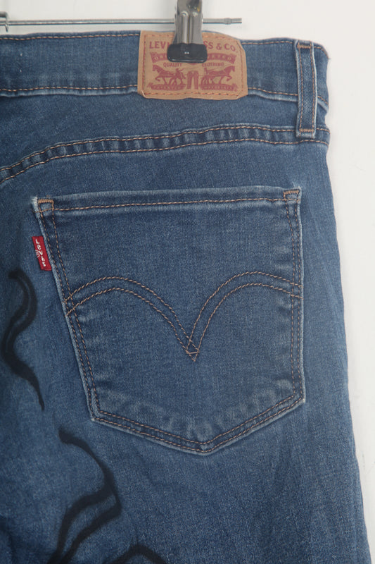 Vintage Bootcut Hand Printed Levi's Jeans (W30)