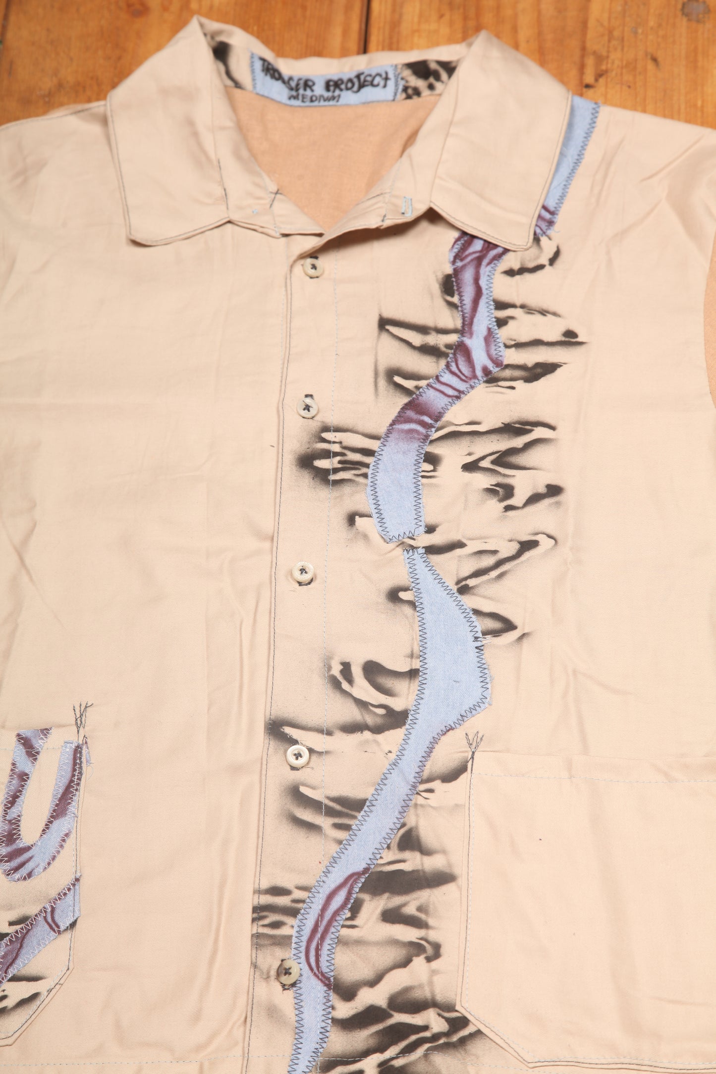 'Puddles of Sunshine' Handmade Designer Shirt (M)