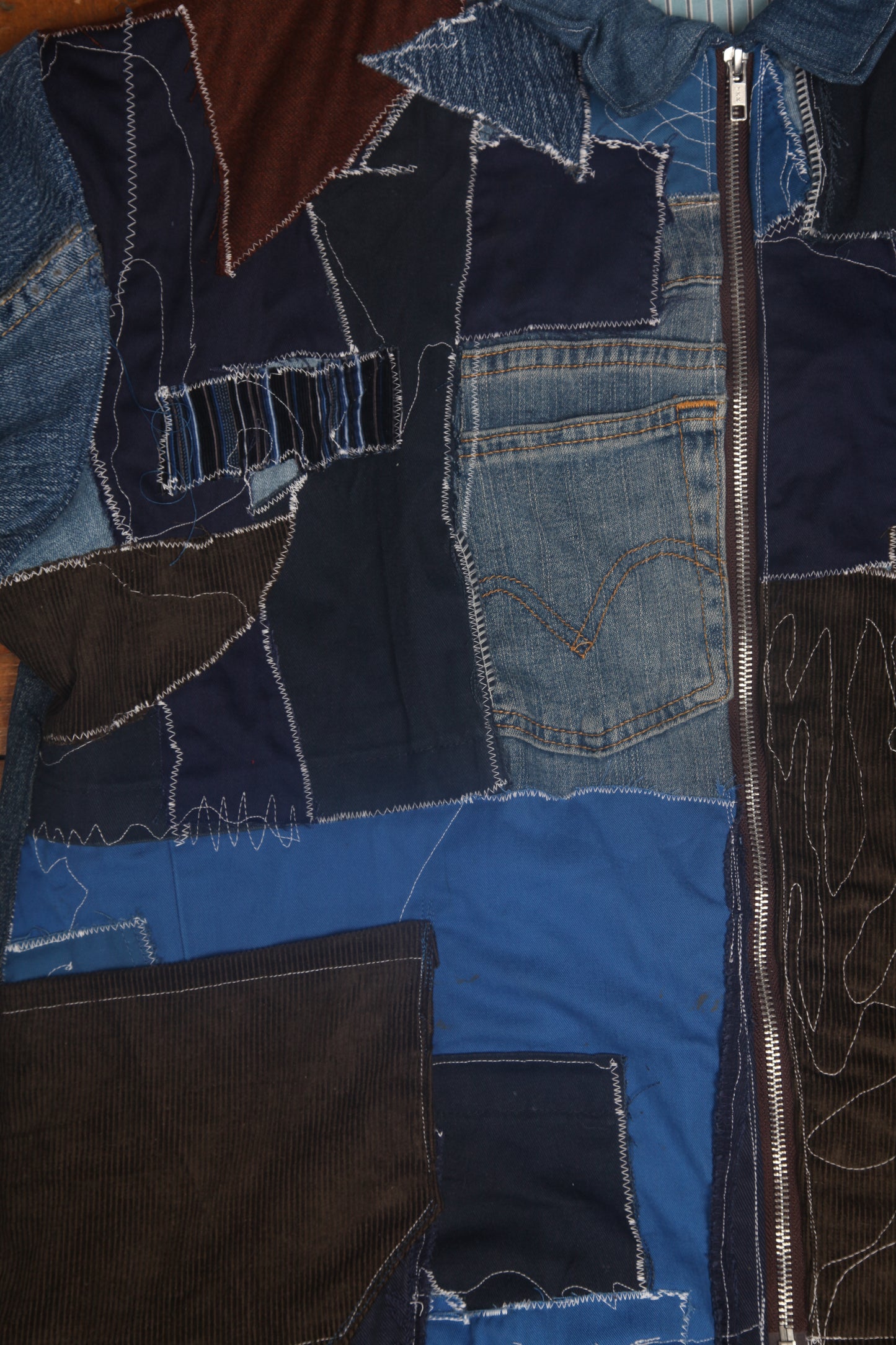 Boxy Work Jacket made from Second Hand Materials