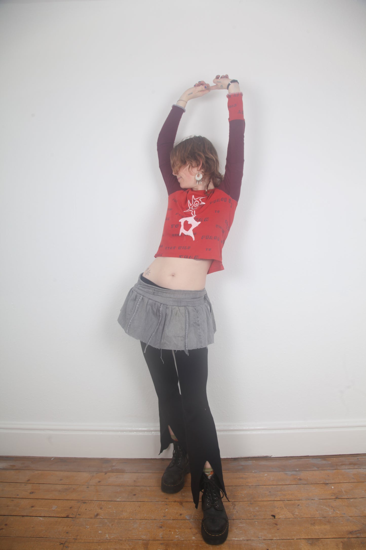 Long Sleeve Baby Tee Upcycled