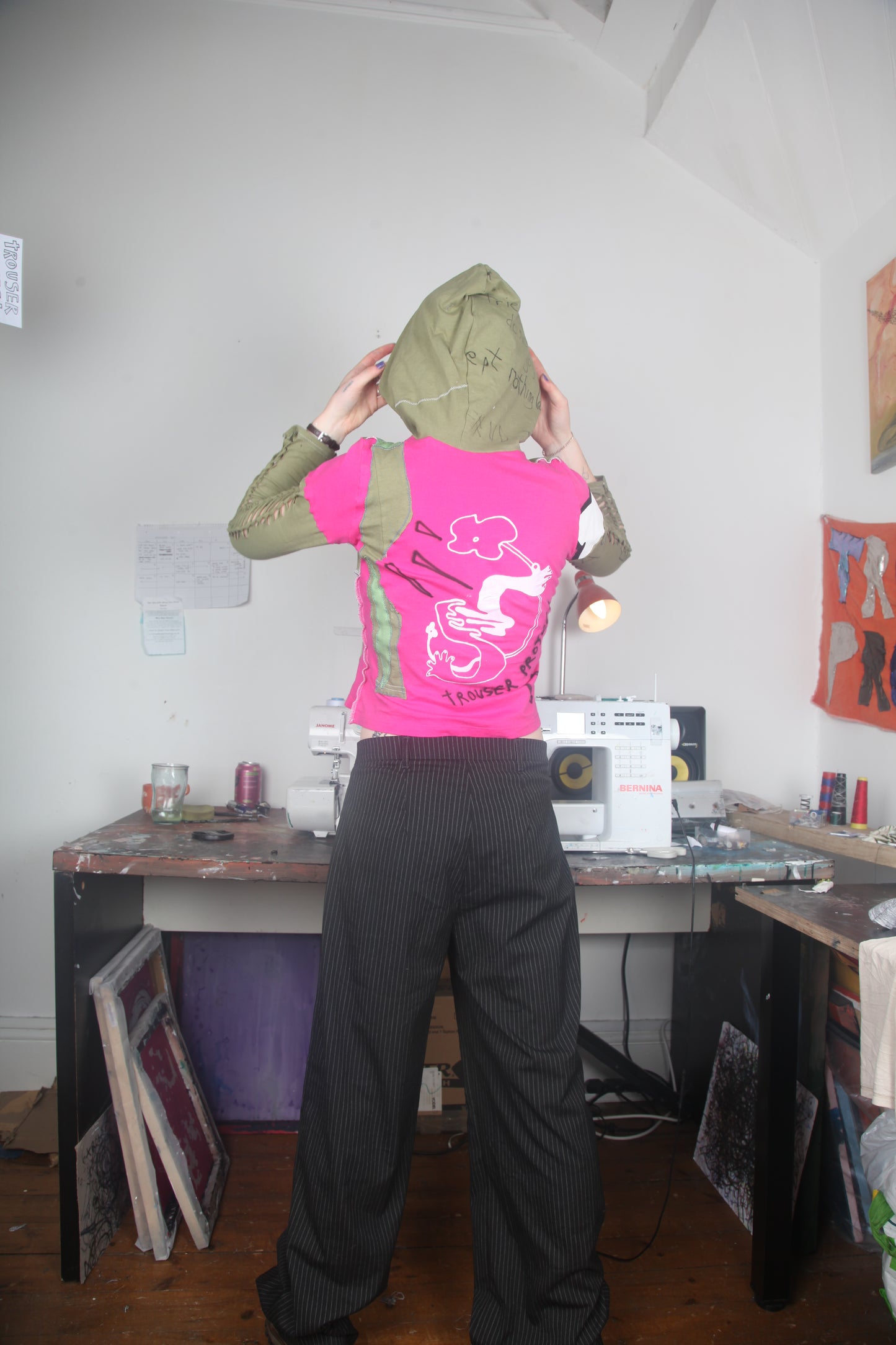 Reworked Hooded Long Sleeve Baby Tee (UK8)