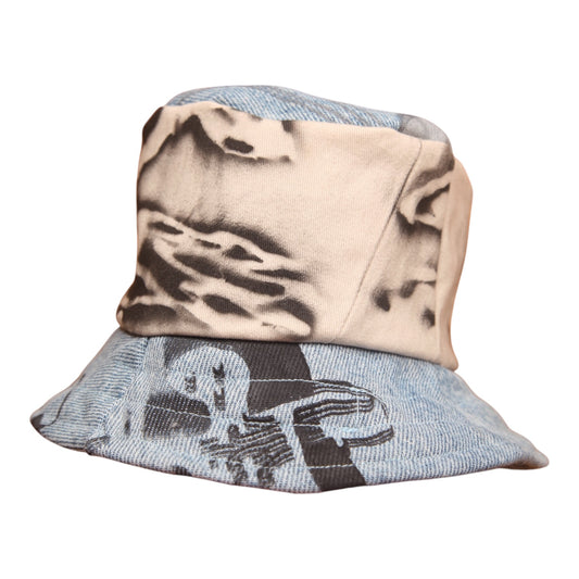 Baby Reversible Patchwork Bucket Hat (3-6 months)