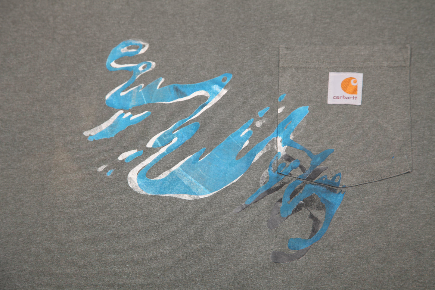 Upcycled Carhartt Illustrated Screenprint T-shirt (2XL)