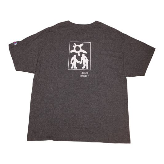 Upcycled Illustrated Screenprint T-shirt (XL)