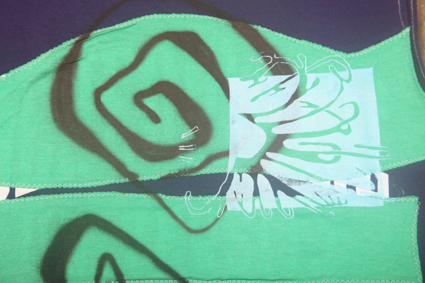 Reworked Screenprint Vest Top (UK12/14)
