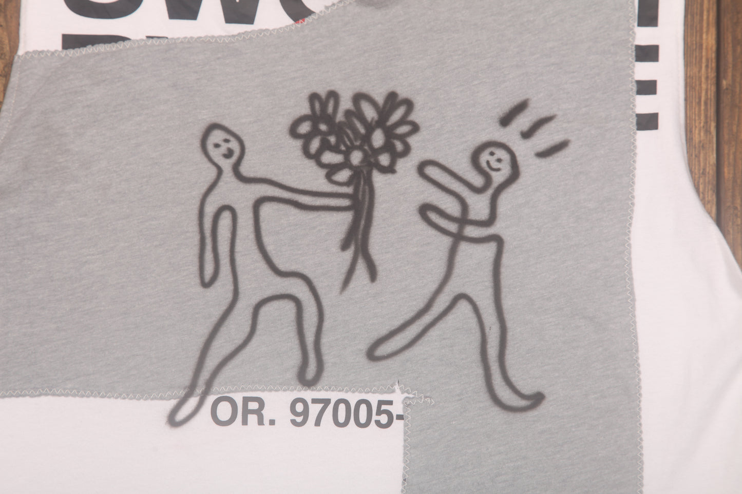 Reworked Screenprint Vest Top (UK12/14)