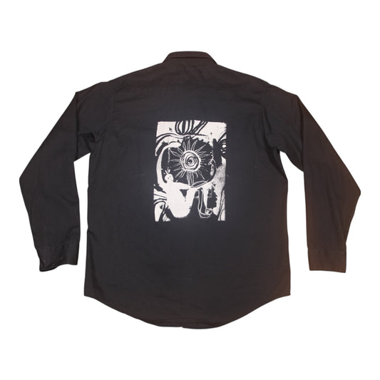 Reworked Cotton black Shirt (XL)