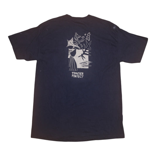 Upcycled Illustrated Screenprint T-shirt (M)
