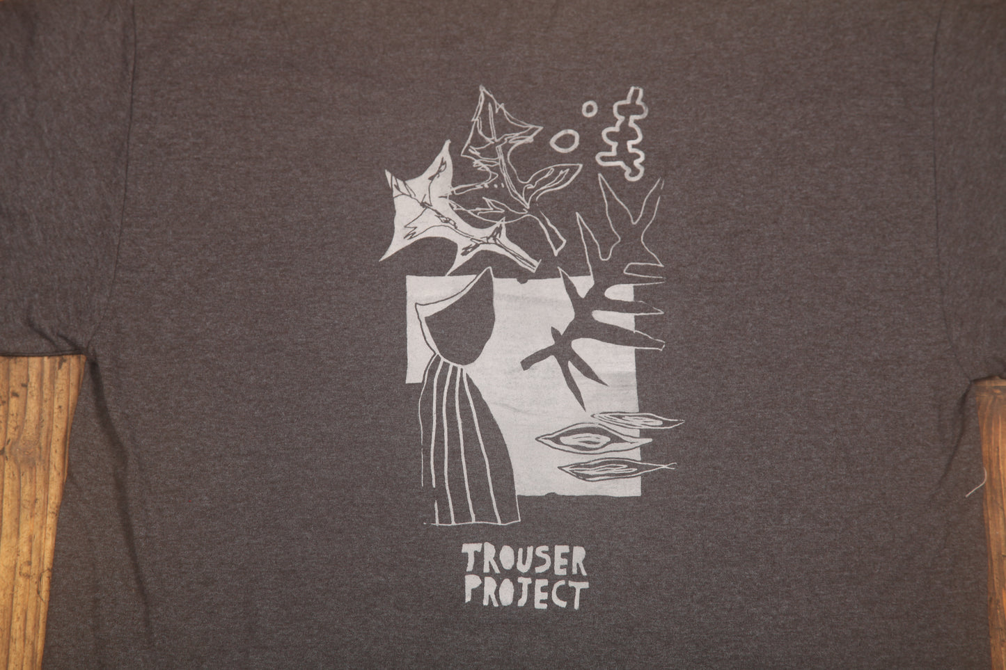 Upcycled Illustrated Screenprint T-shirt (M)