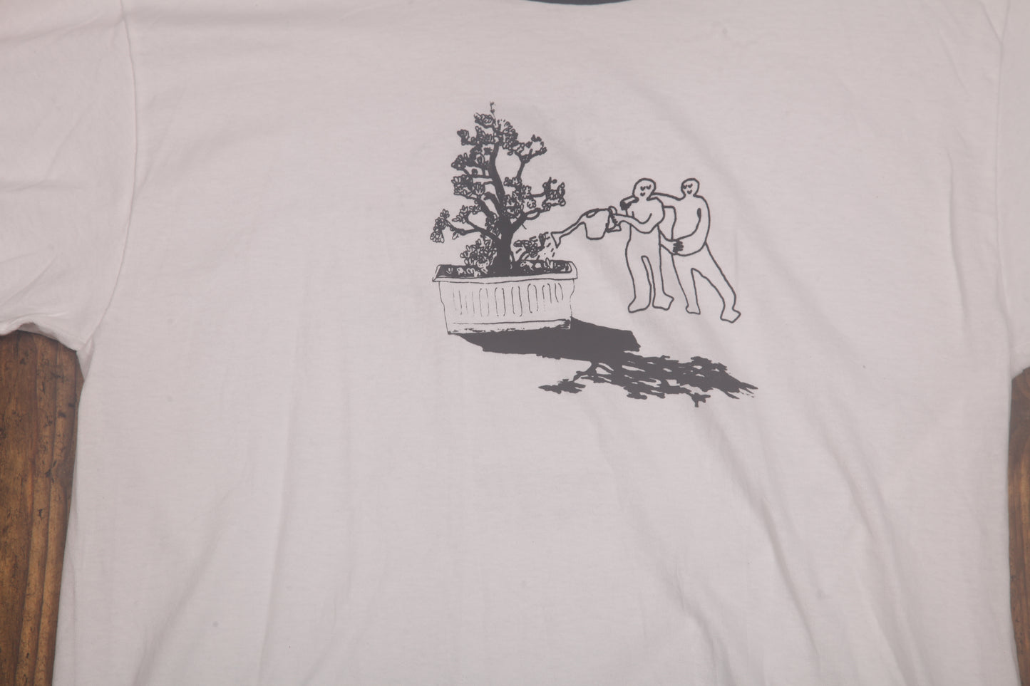 Upcycled Illustrated Screenprint T-shirt (M)