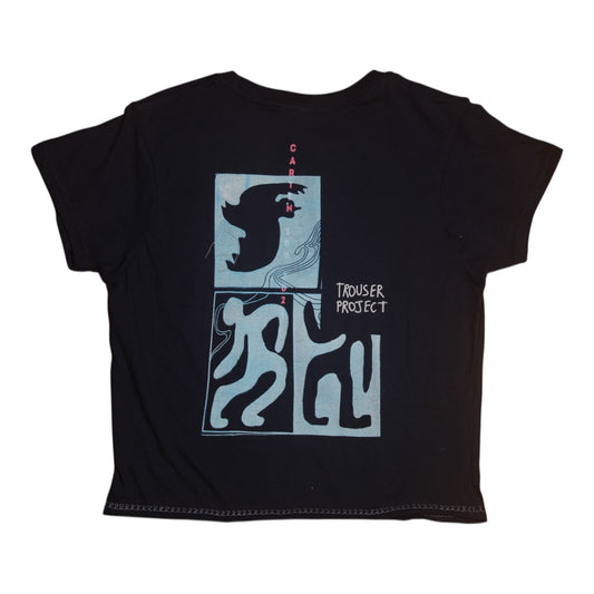 Upcycled Illustrated Screenprint T-Shirt (XS)