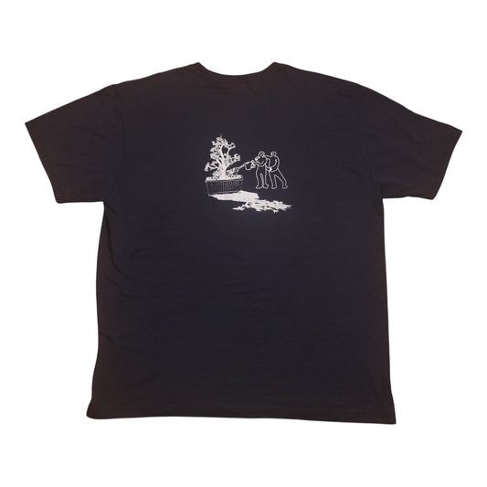 Upcycled Illustrated Screenprint T-shirt (L)