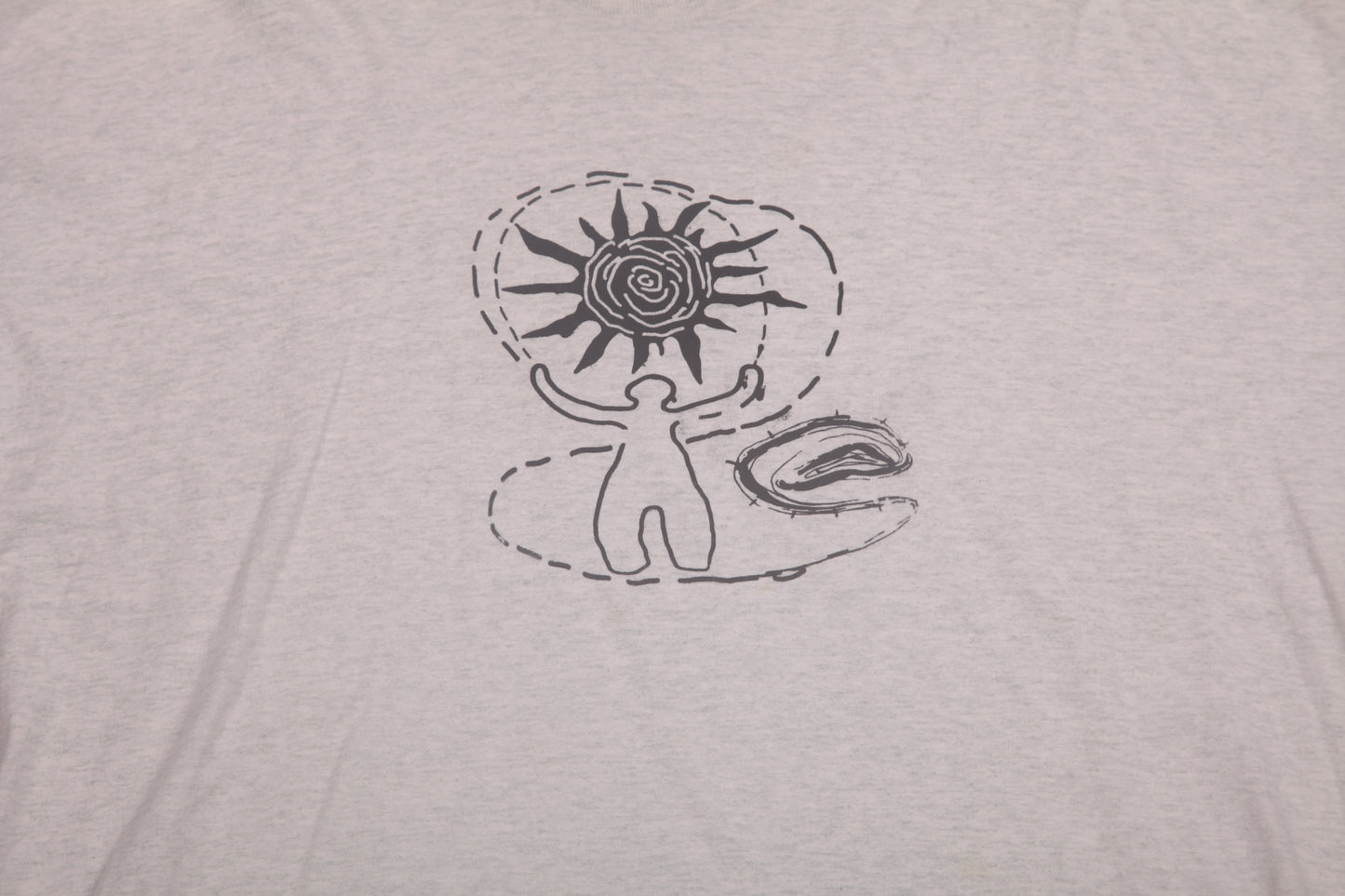 Upcycled Illustrated Screenprint T-shirt (2XL)