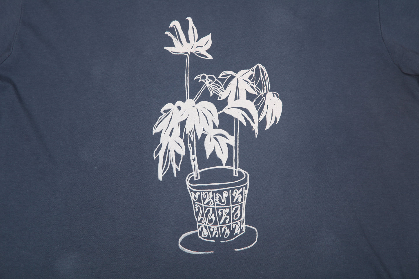 Upcycled Illustrated Screenprint T-Shirt (M)