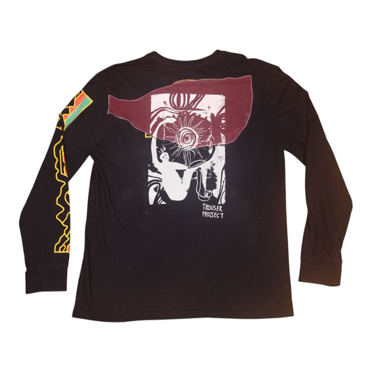 Upcycled Illustrated Screenprint T-Shirt (M)