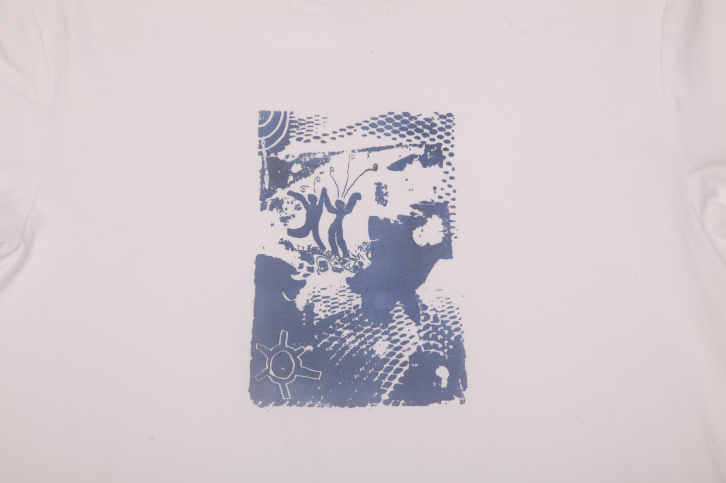 Upcycled Illustrated Screenprint T-shirt (M)