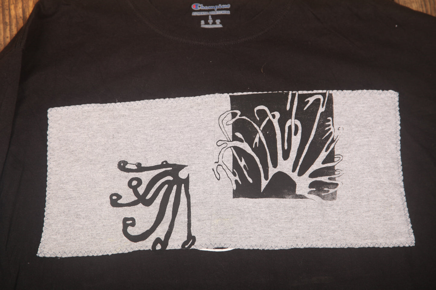 Upcycled Screenprint T-shirt (L)