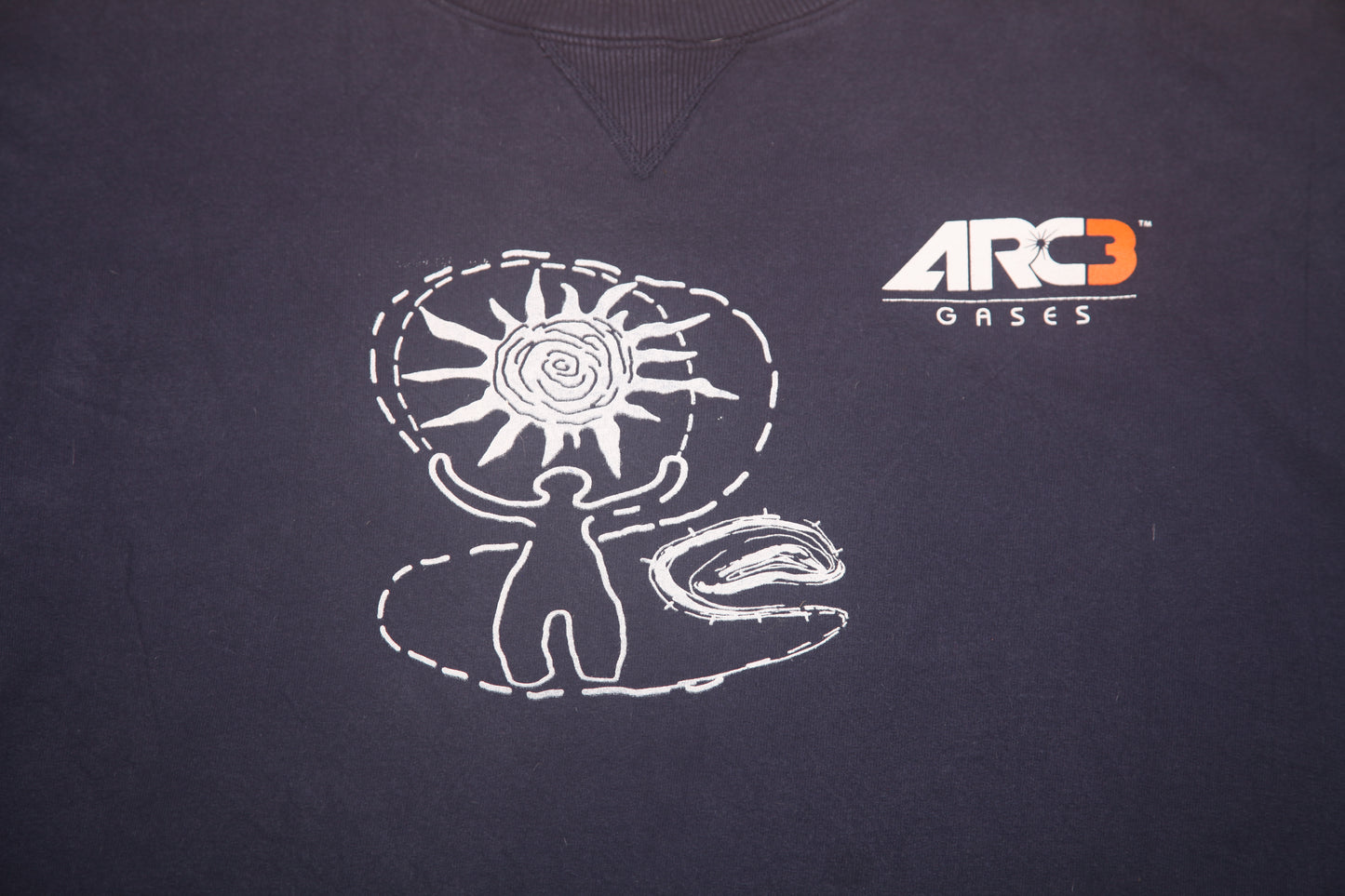 Vintage Upcycled Screenprint Jumper (XL)