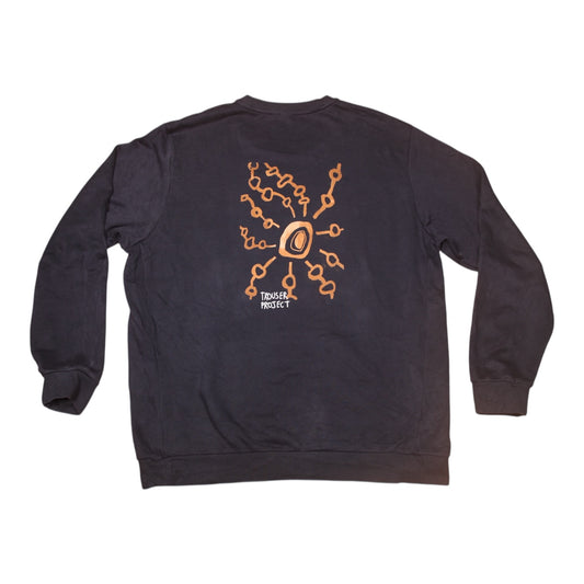 Upcycled Illustrated Screenprint Jumper (XL)