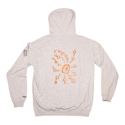 Vintage Upcycled Screenprint Hoodie (S)