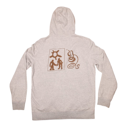 Vintage Upcycled Screenprint Hoodie (M)