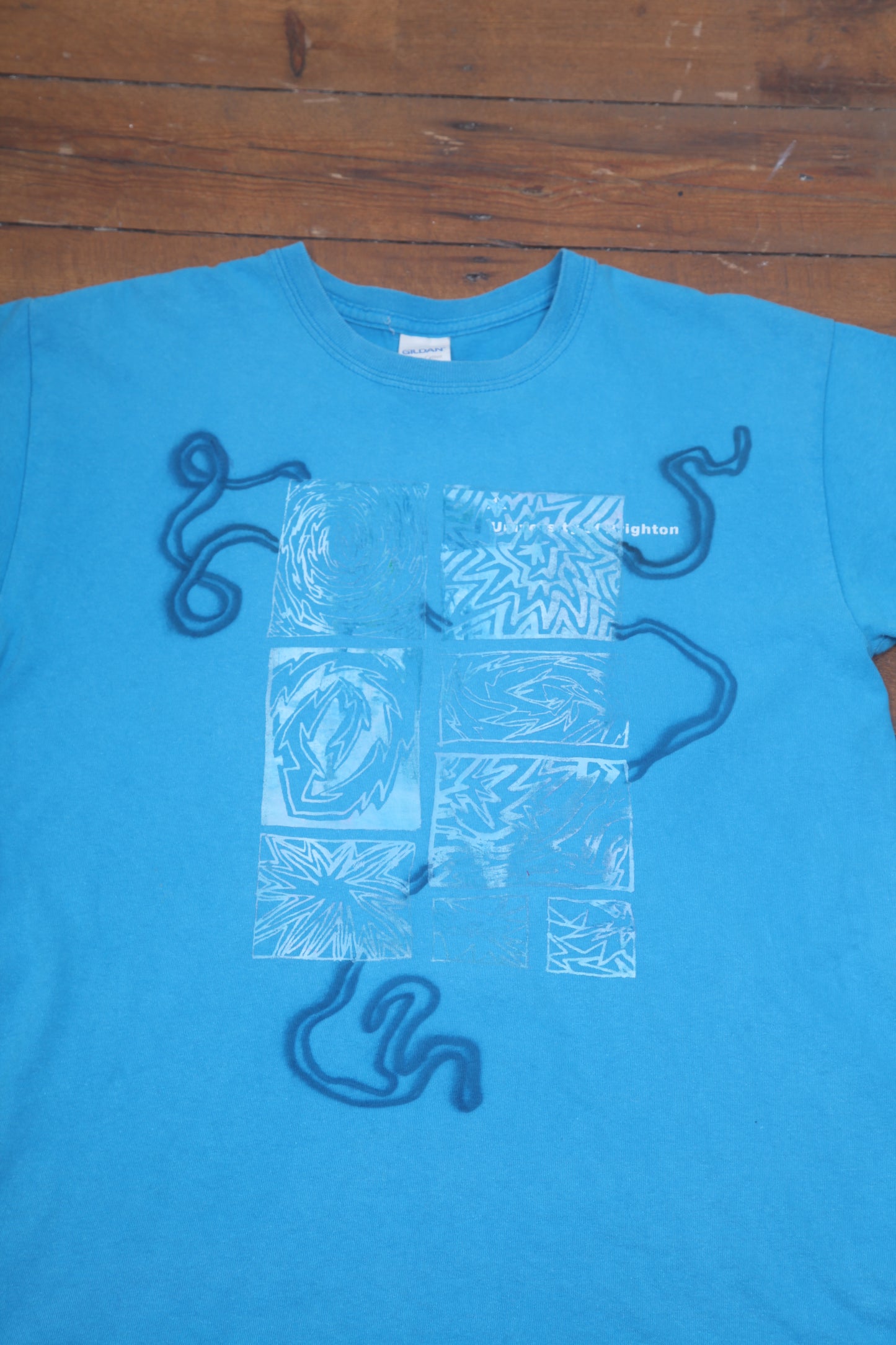 Graphic Blue Short Sleeve T-Shirt (M)