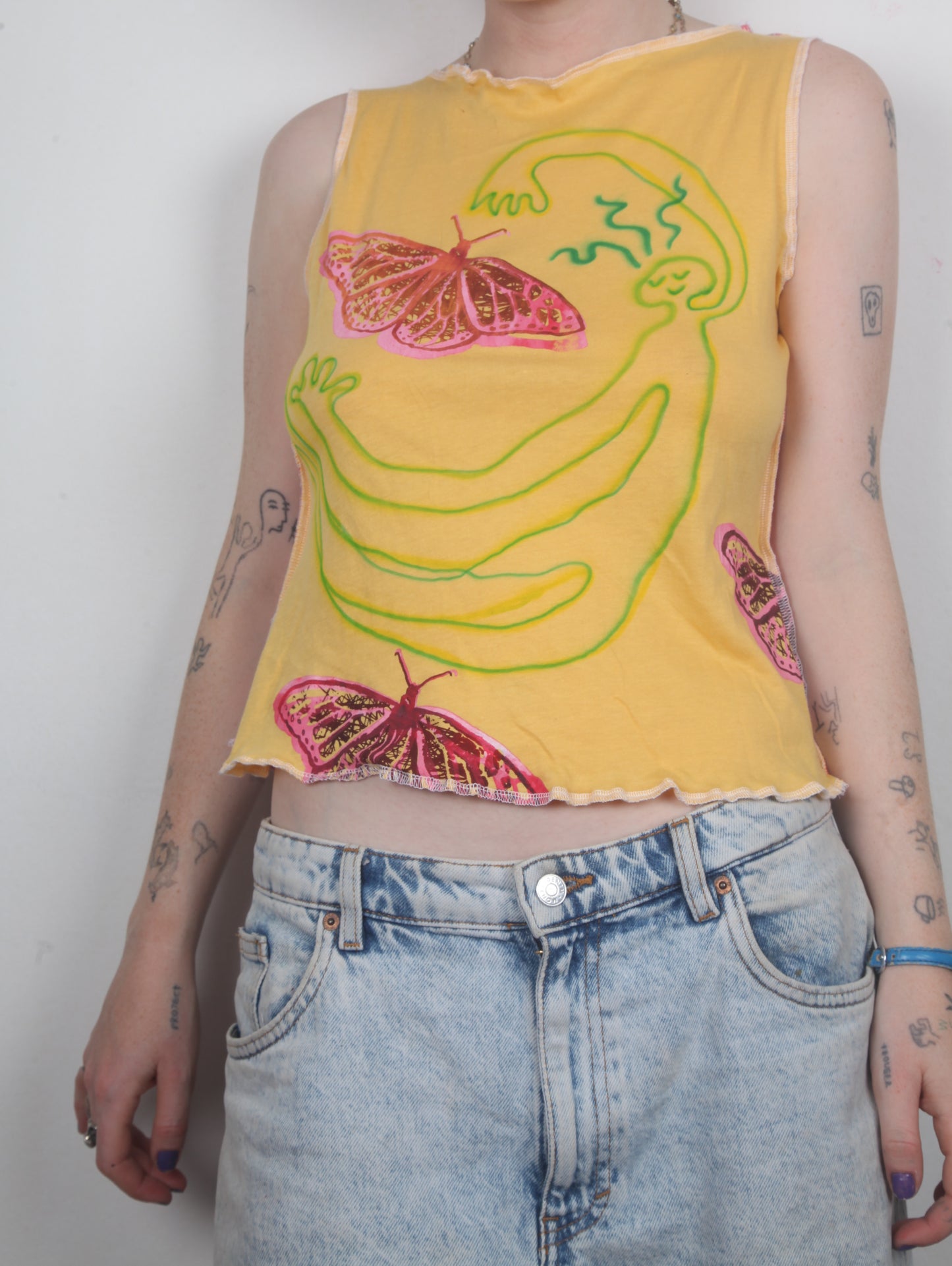 Funky Reversible Summer Vest Top (M)