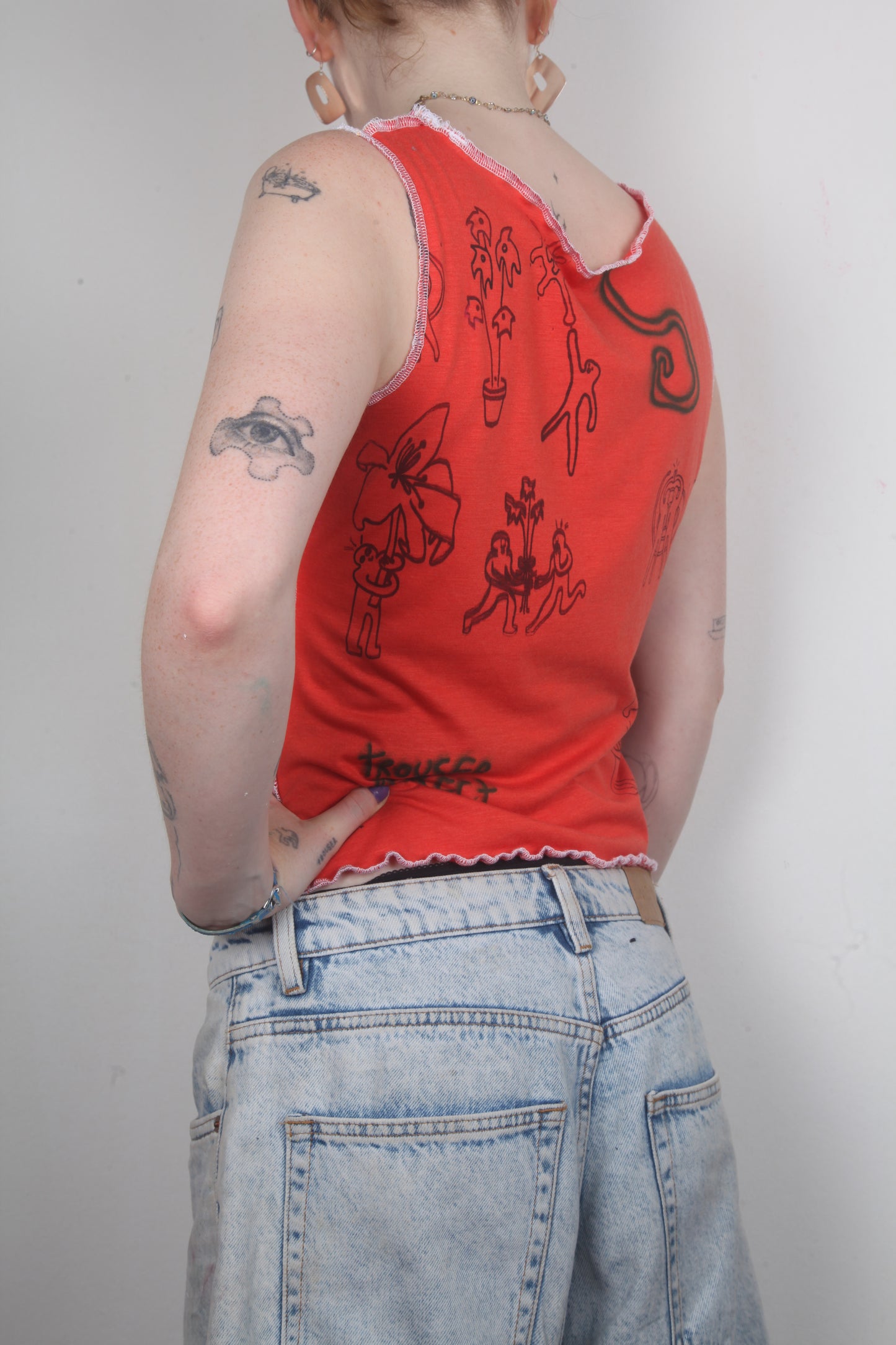 Funky Reversible Summer Vest Top (M)