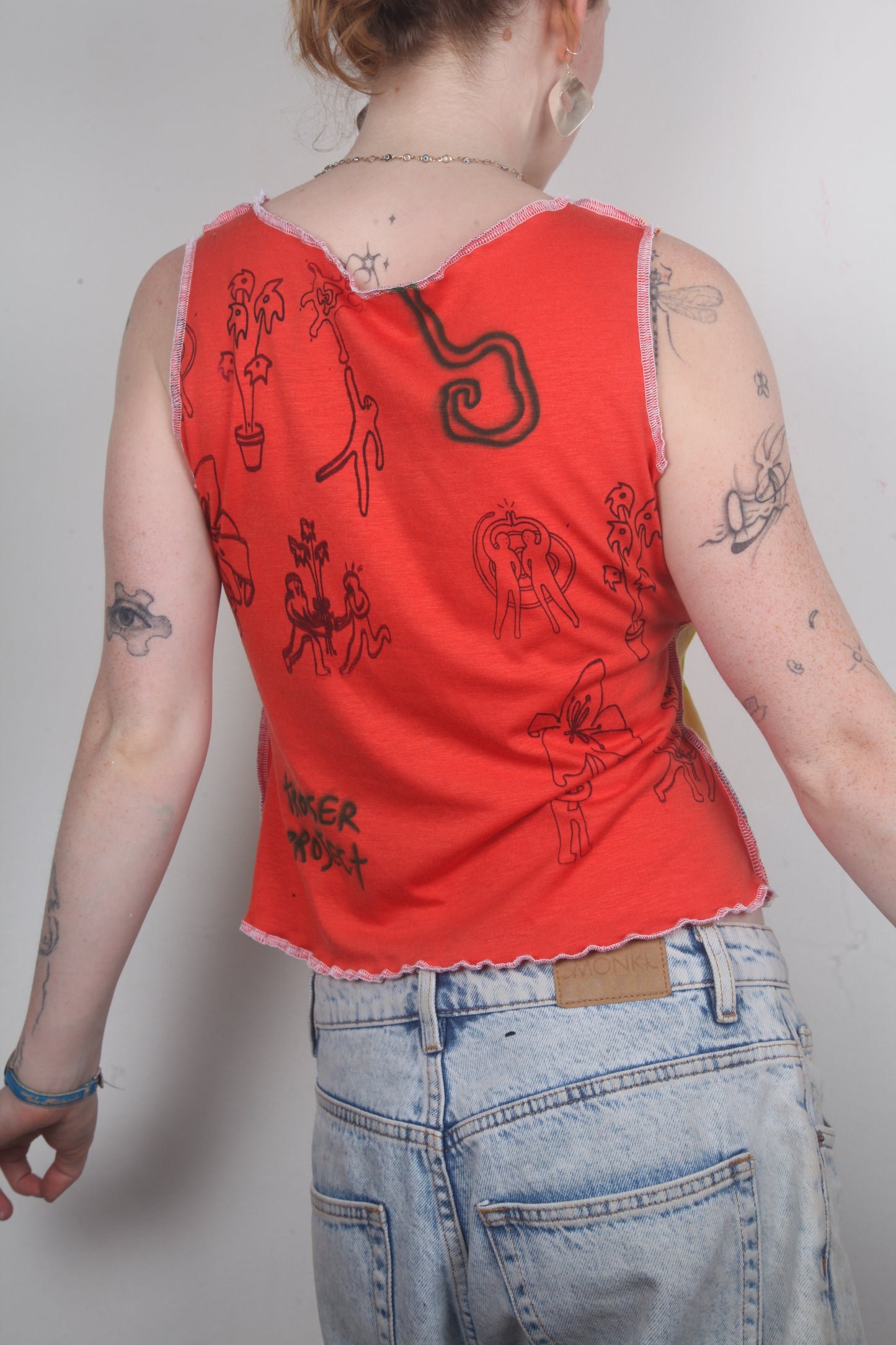 Funky Reversible Summer Vest Top (M)
