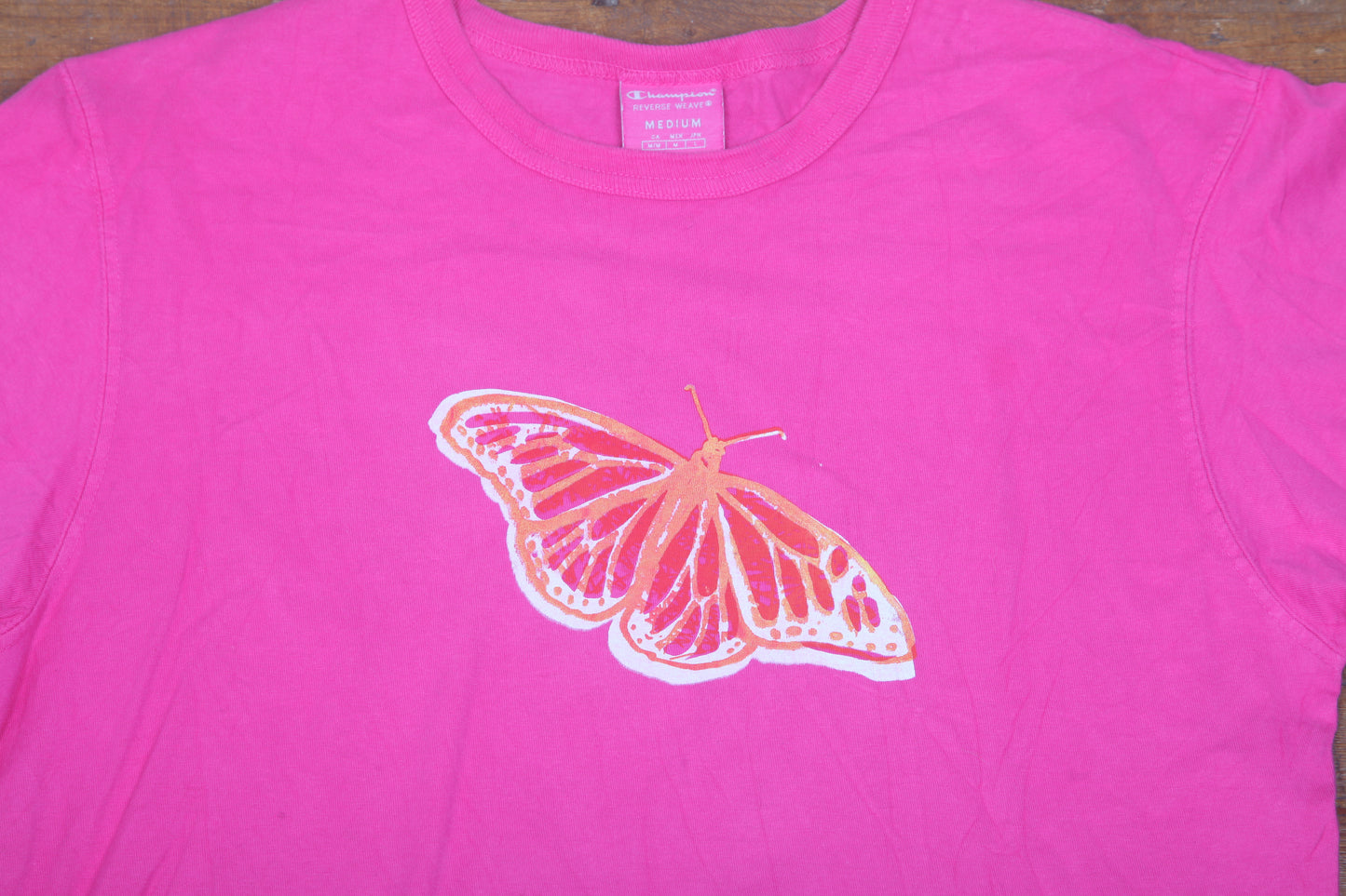 Screenprint Upcycled Graphic Short Sleeve T-Shirt (M)